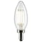 Satco 4 Watt B11 LED Lamp, Clear, Candelabra Base, 90 CRI, 3500K, 120 Volts S21266 - alternate 3